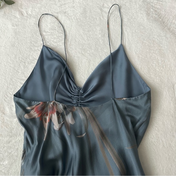 ALLSAINTS Alexia Kuroyuri Floral-print Midi Dress In Blue - Picture 4 of 16